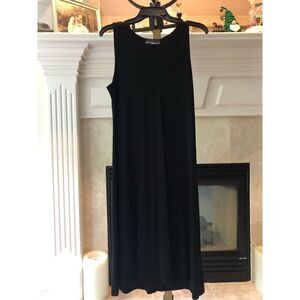 Casual Corner Annex Essentials Women’s Black Crew Neck Tank Dress Size PL